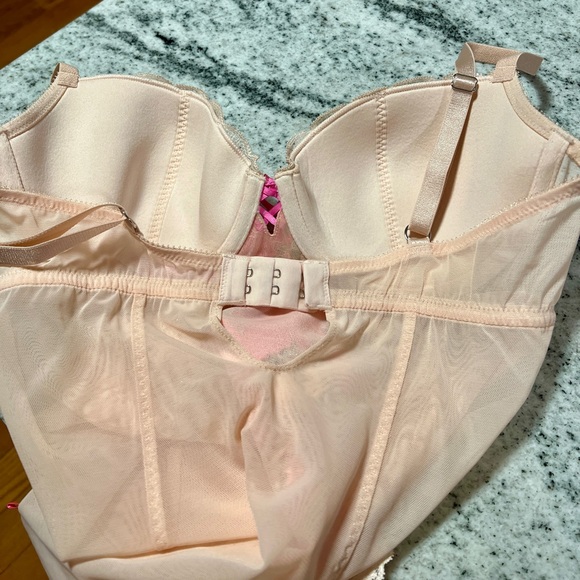 NEW Victoria’s Secret Sexy Little Things Pink Garter Slip Dress Babydoll 36C - Picture 5 of 8